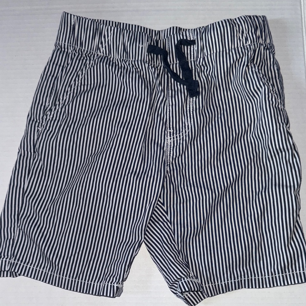 H&M Black and White Striped Men's Shorts